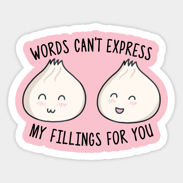 Words Can't Express My Fillings Sticker by Ratatosk